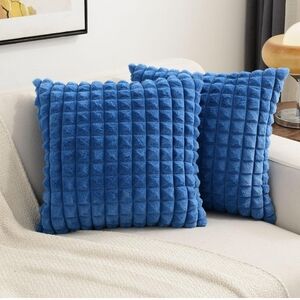 Futei blue throw pillow covers